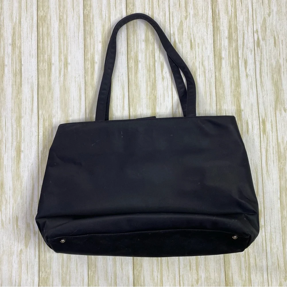 Kate Spade Black Nylon Diaper Bag with Changing Pad